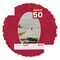 Red Suede Mat Board for 11x17 Frames - Oval Opening for 9x14 Photos